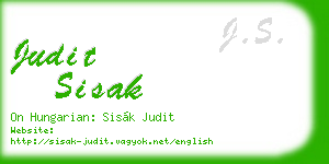 judit sisak business card